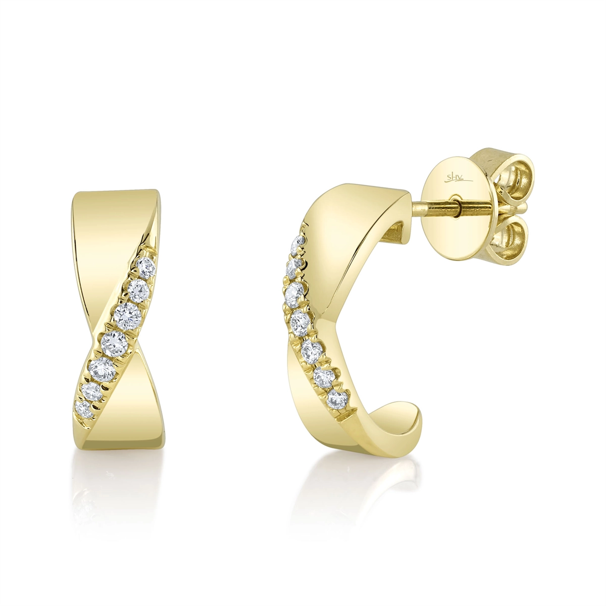 Earrings Earrings in Yellow Gold containing Diamond 441214