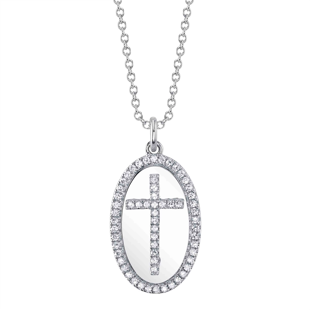 Necklaces Necklaces in White Gold containing Diamond 441225