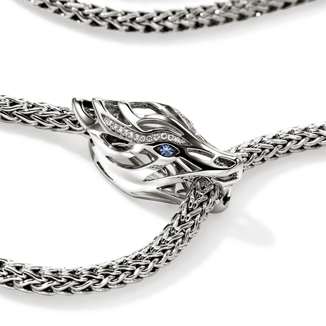John Hardy Necklaces in Silver containing Multi-gemstone, Diamond, Sapphire NBS6034811BSPDIX17