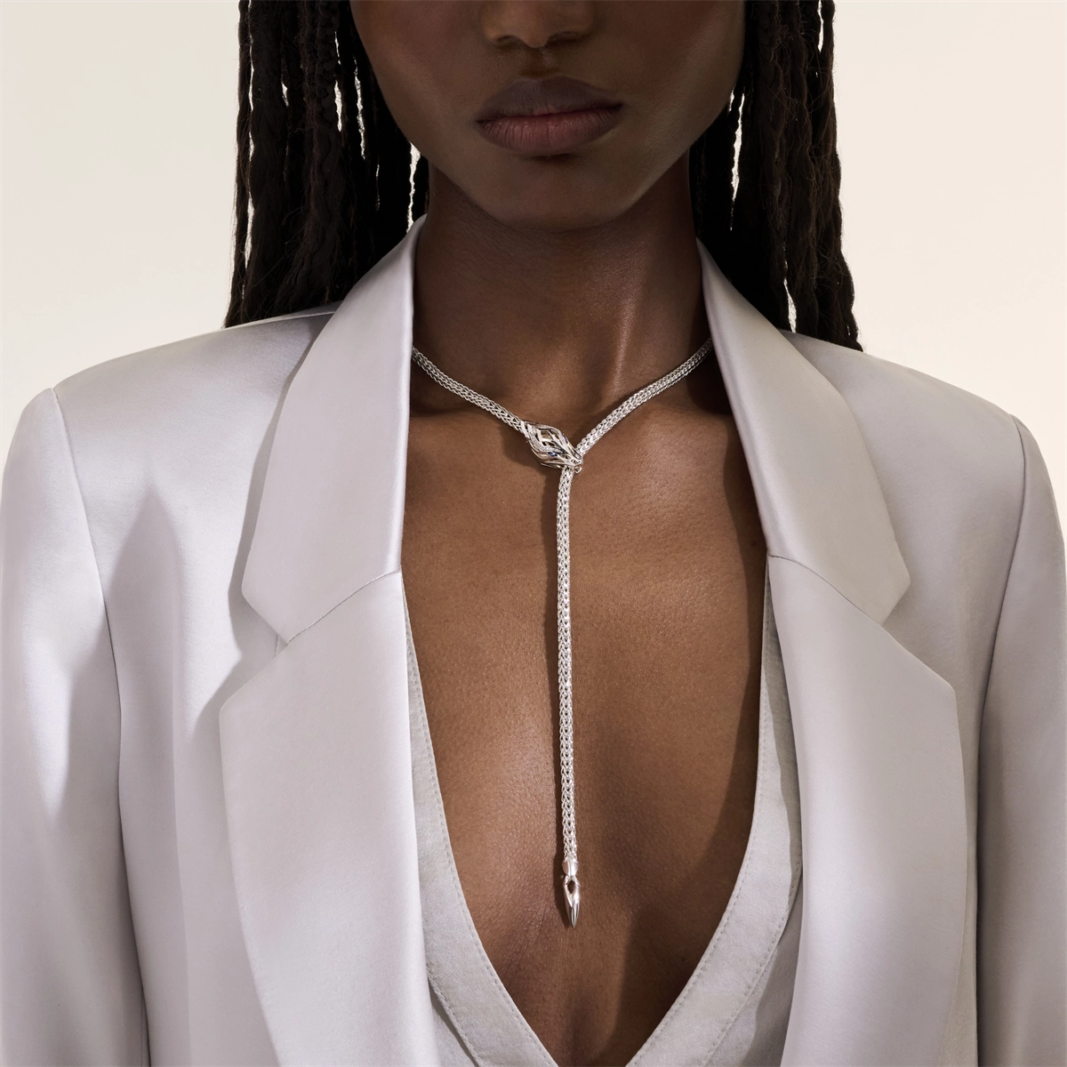 John Hardy Necklaces in Silver containing Multi-gemstone, Diamond, Sapphire NBS6034811BSPDIX17