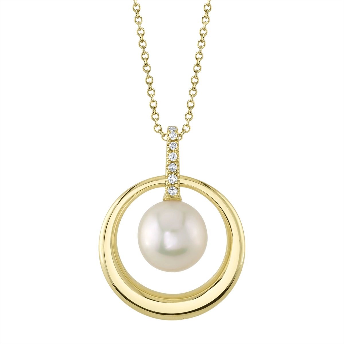 Necklaces Necklaces in Yellow Gold containing Multi-gemstone, Diamond, Pearl 441366