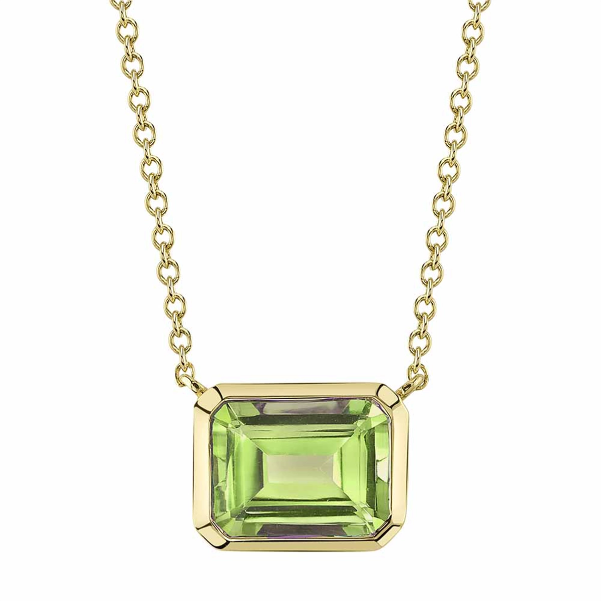 Necklaces Necklaces in Yellow Gold containing Peridot 441367