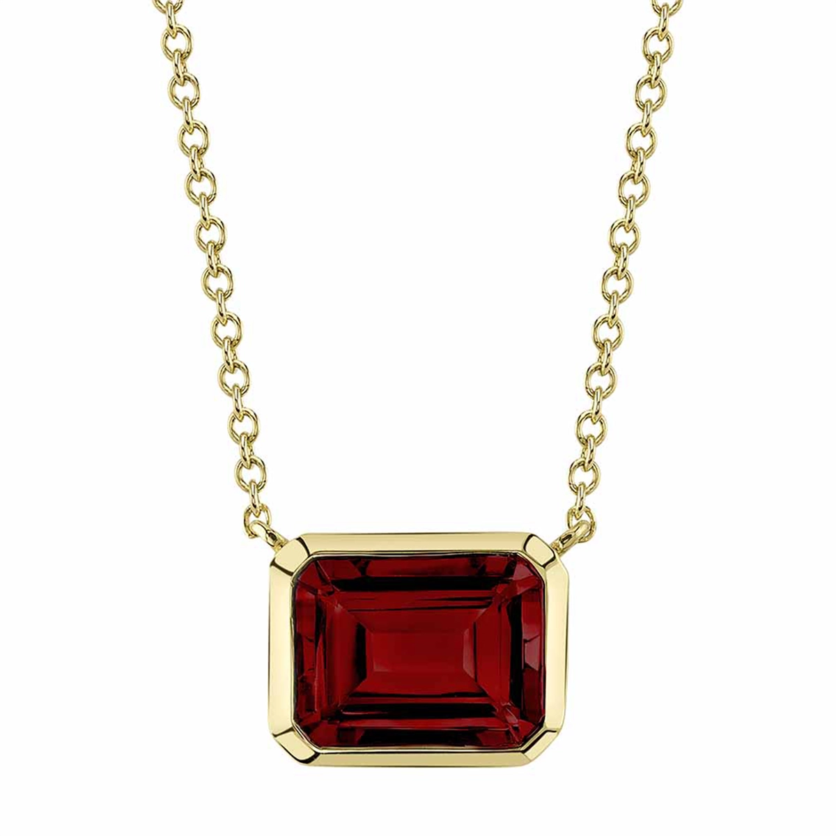 Necklaces Necklaces in Yellow Gold containing Garnet 441369
