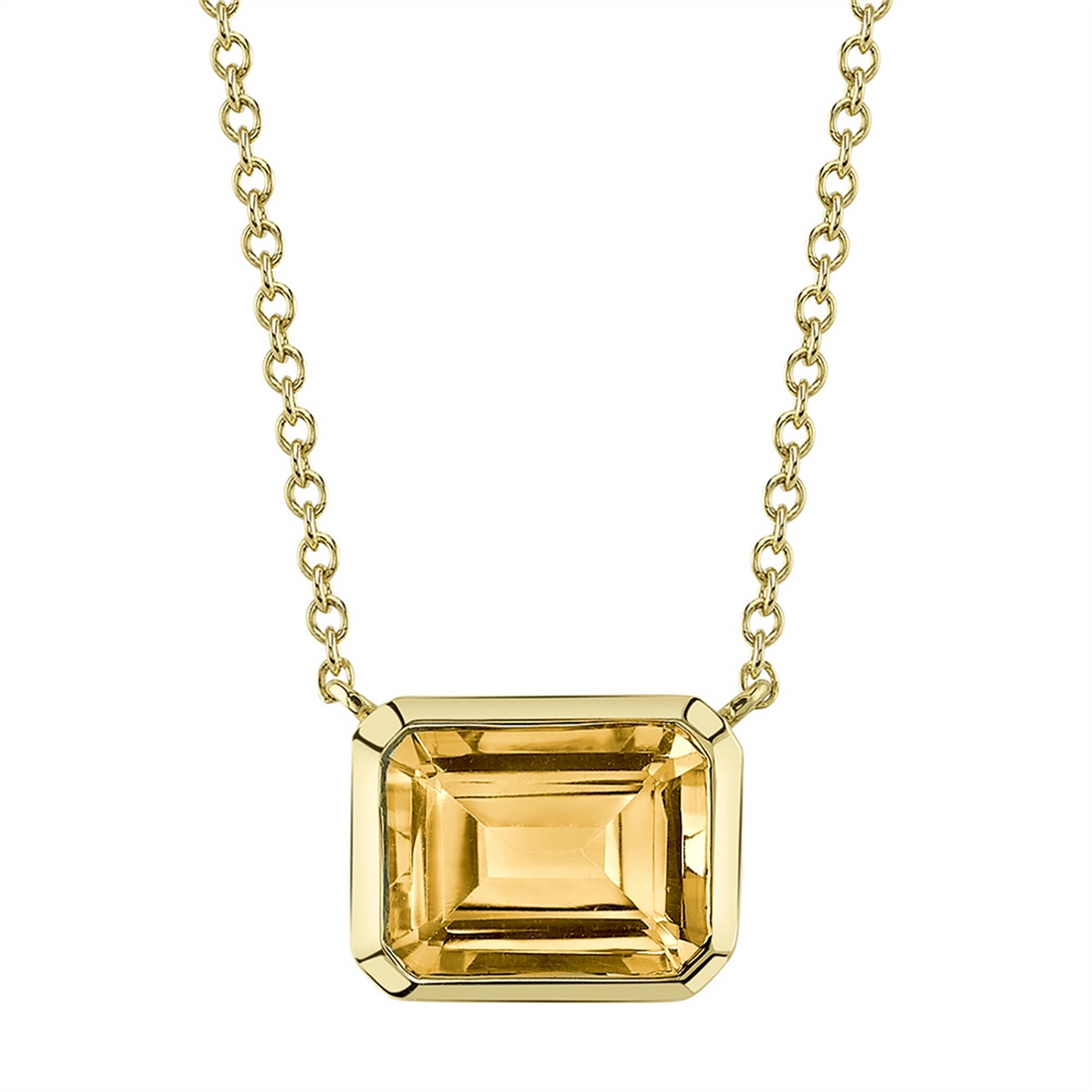 Necklaces Necklaces in Yellow Gold containing Citrine 441370