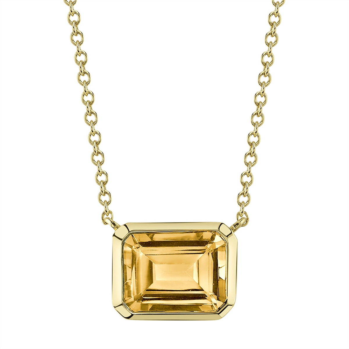 Necklaces Necklaces in Yellow Gold containing Citrine 441370