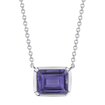 Necklaces Necklaces in White Gold containing Amethyst 441371
