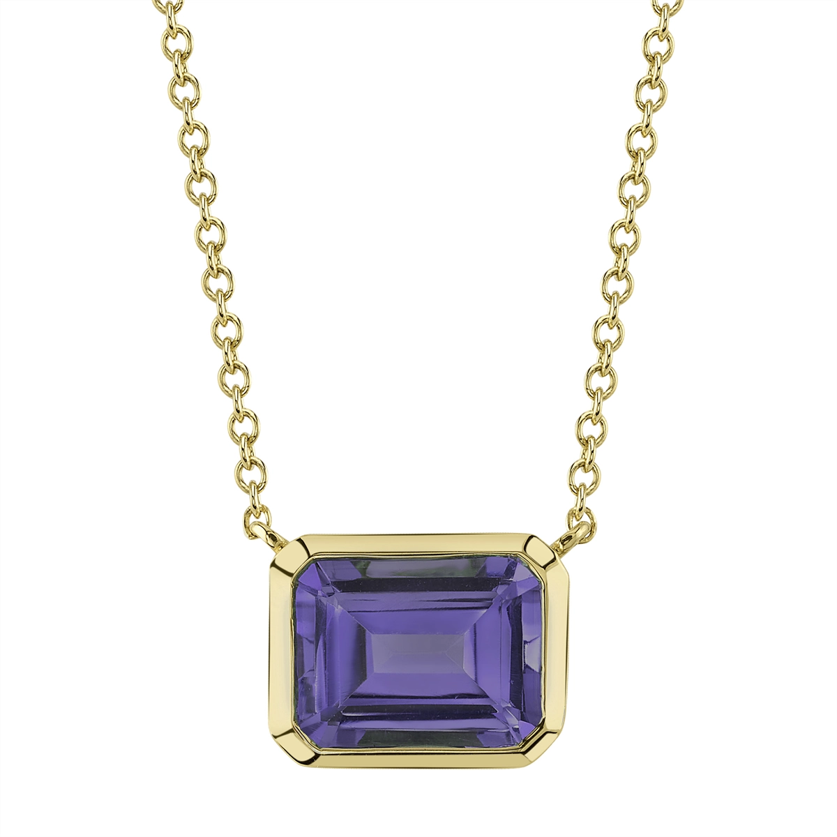 Necklaces Necklaces in Yellow Gold containing Amethyst 441376