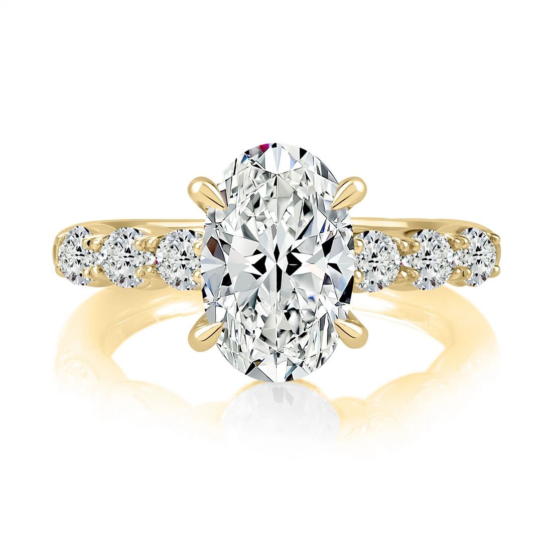 A. Jaffe Engagement Rings in Yellow Gold containing Diamond MESOV3094/400-Y