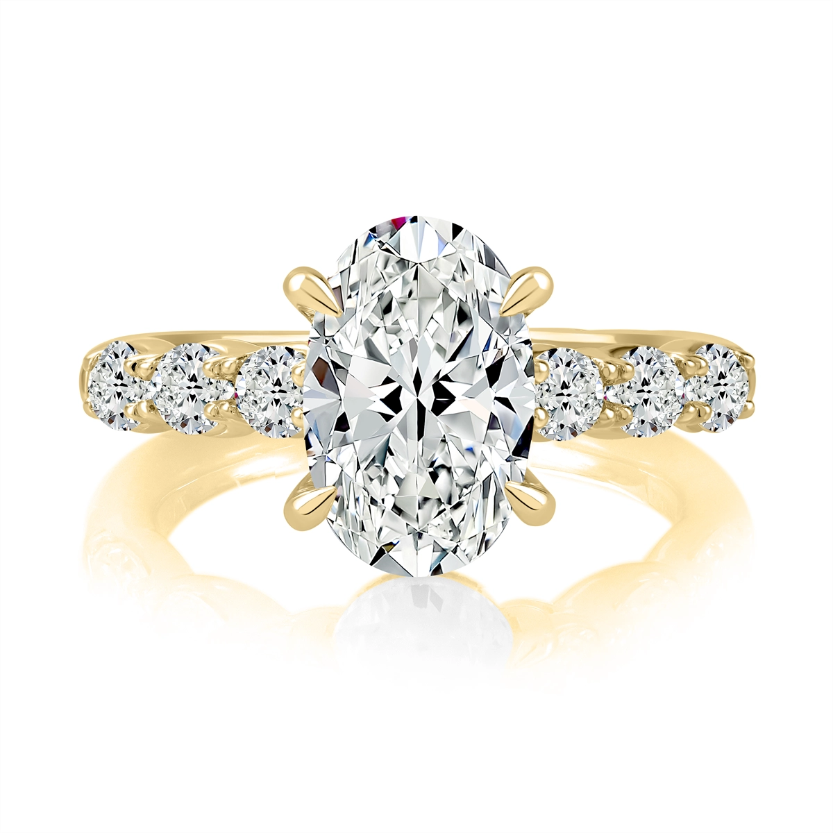 A. Jaffe Engagement Rings in Yellow Gold containing Diamond MESOV3094/400-Y