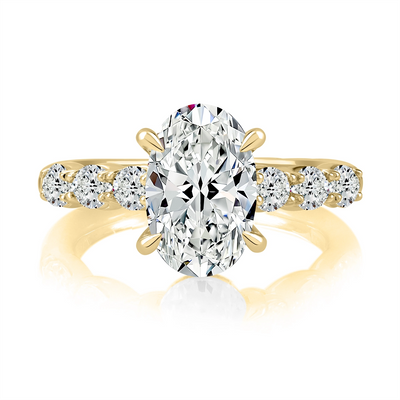 A. Jaffe Engagement Rings in Yellow Gold containing Diamond MESOV3094/400-Y