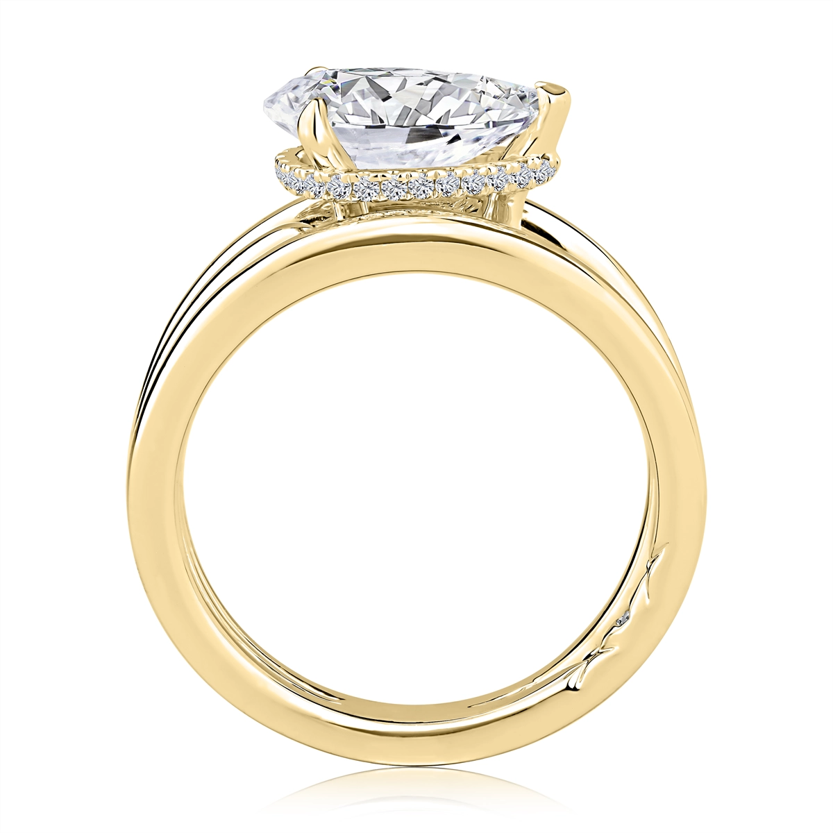 A. Jaffe Engagement Rings in Yellow Gold containing Diamond MECPS3104L/211-Y