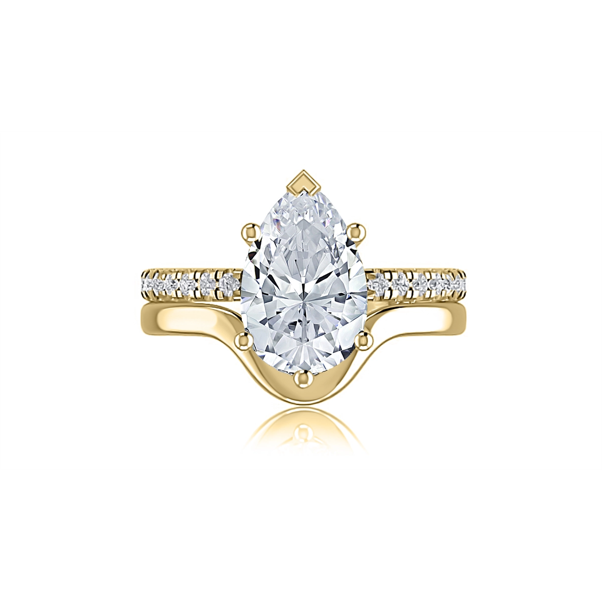A. Jaffe Engagement Rings in Yellow Gold containing Diamond MECPS3109L/329-Y