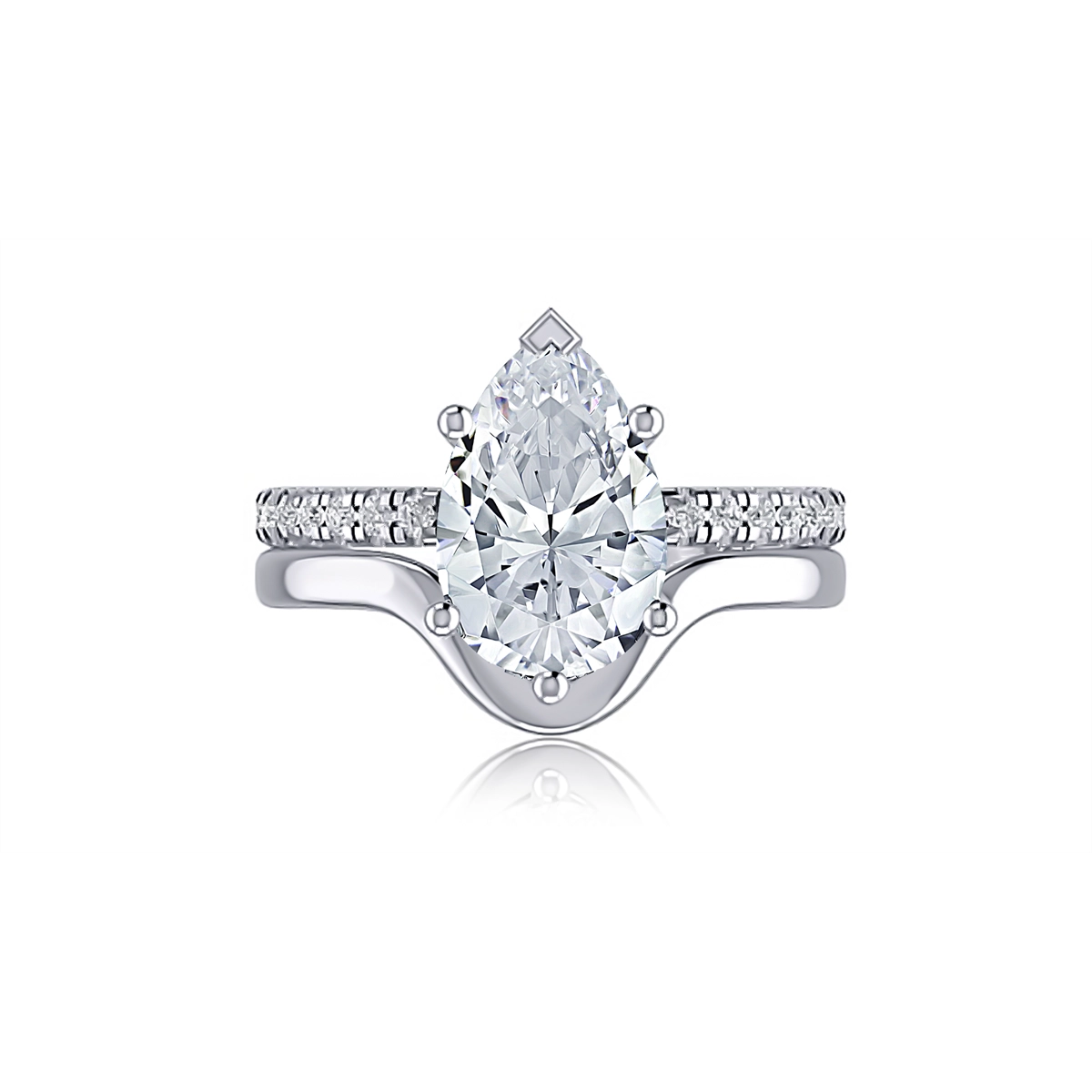 A. Jaffe Engagement Rings in White Gold containing Diamond MECPS3109L/329-14W