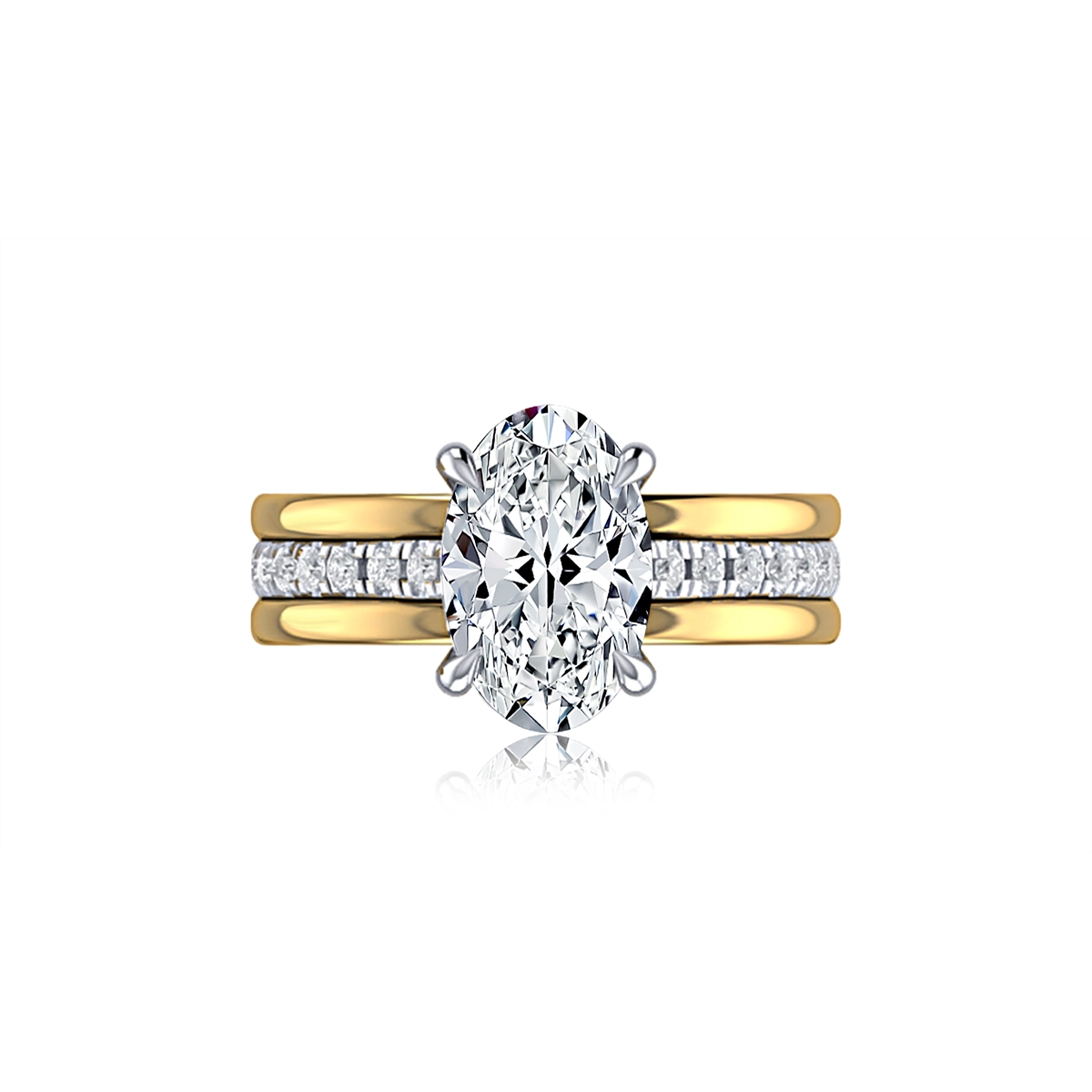 A. Jaffe Engagement Rings in Yellow Gold containing Diamond MECOV3129L/338-14Y