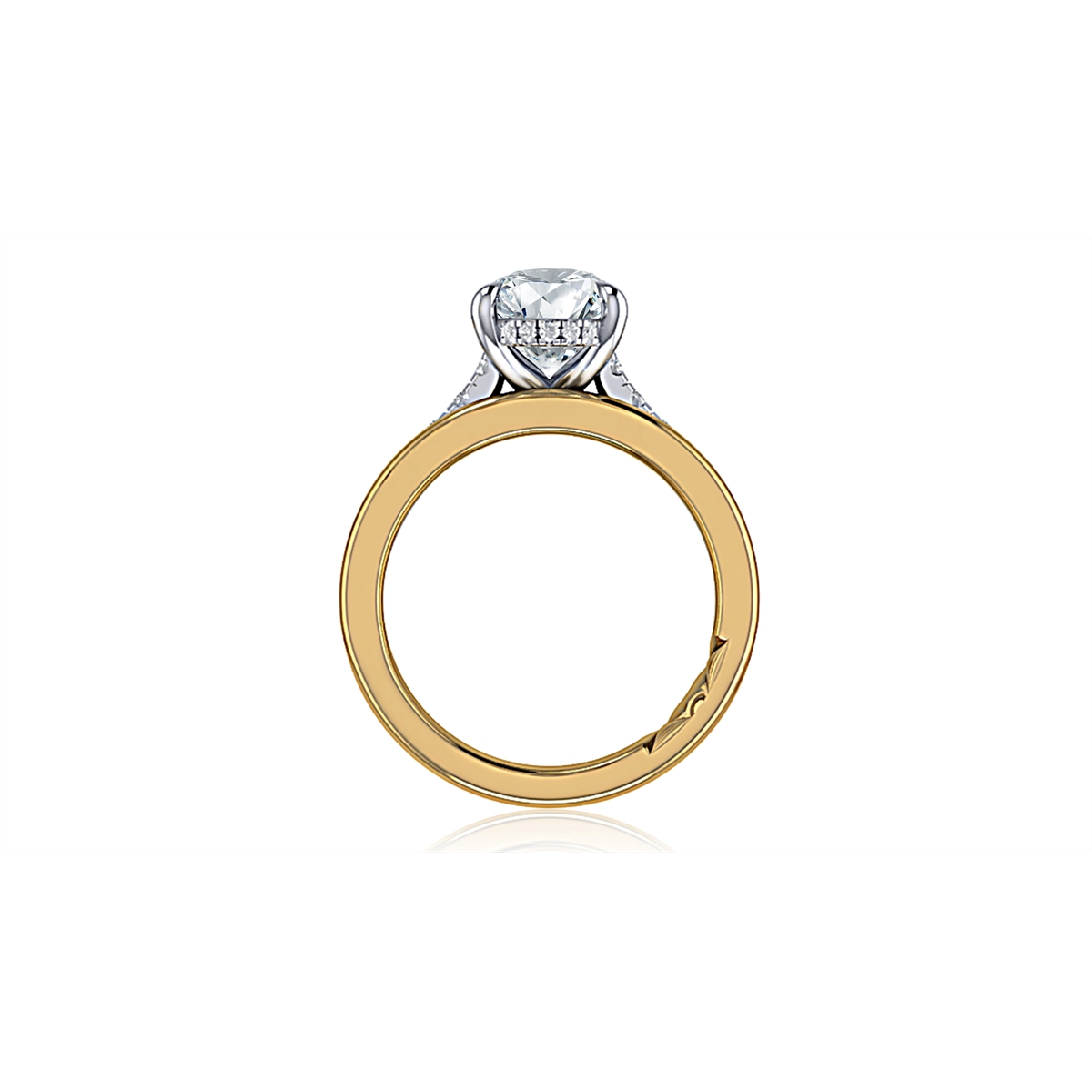 A. Jaffe Engagement Rings in Yellow Gold containing Diamond MECOV3129L/338-14Y