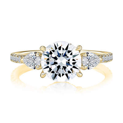 A. Jaffe Engagement Rings in Yellow Gold containing Diamond MECRD3098T/300-Y