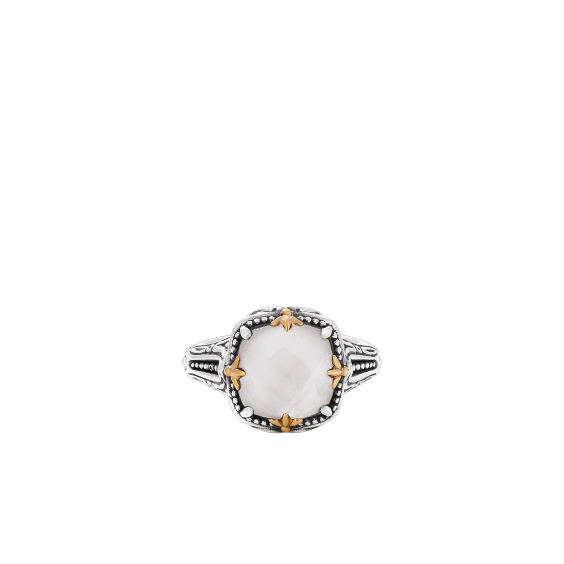 Konstantino Rings in Mixed Metals containing Mother of pearl, Quartz, Multi-gemstone DKJ1005-464-S7