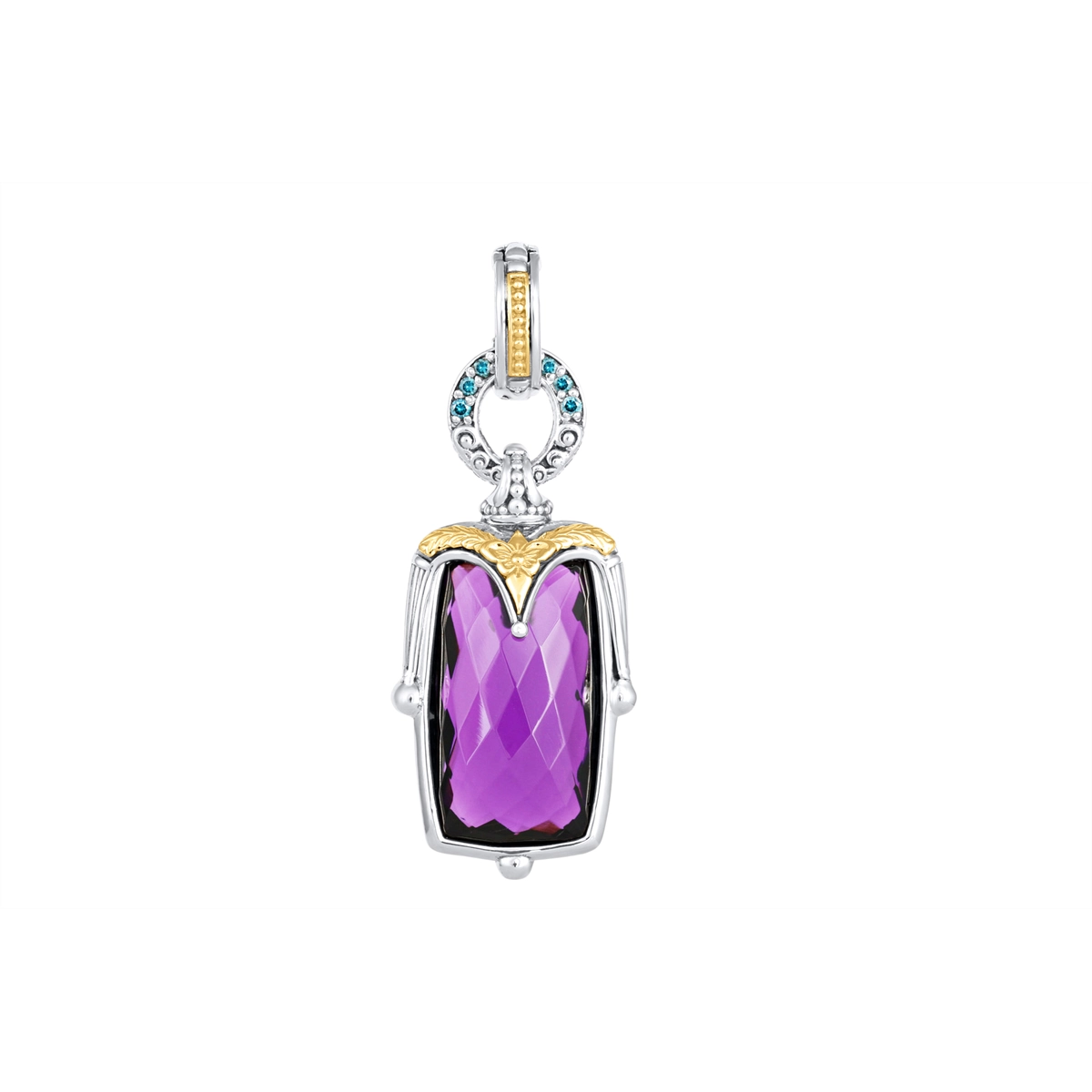 Konstantino Pendants in Mixed Metals containing Amethyst, Other, Multi-gemstone MEMK5251-686