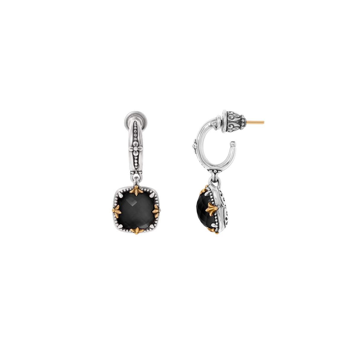 Konstantino Earrings in Mixed Metals containing Black onyx SKKJ720-120