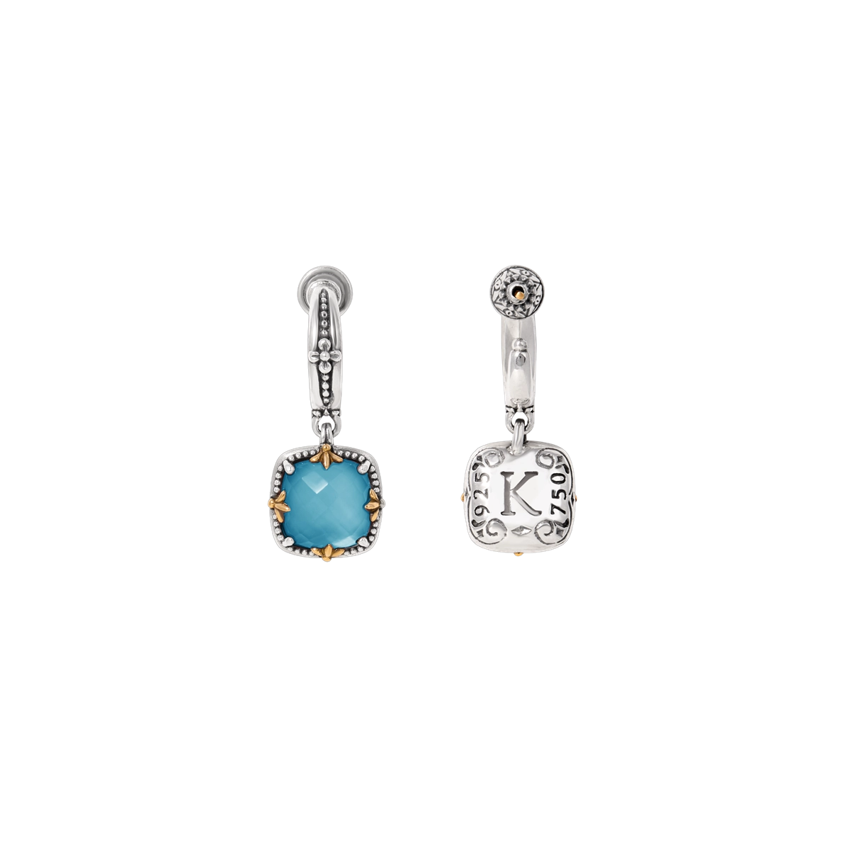 Konstantino Earrings in Mixed Metals containing Other, Multi-gemstone SKKJ720-650
