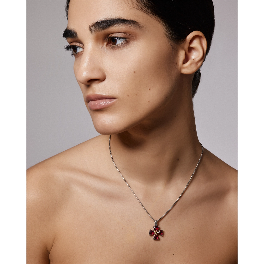 Konstantino Pendants in Mixed Metals containing Black diamond, Multi-gemstone, Corundum STMK6994-590