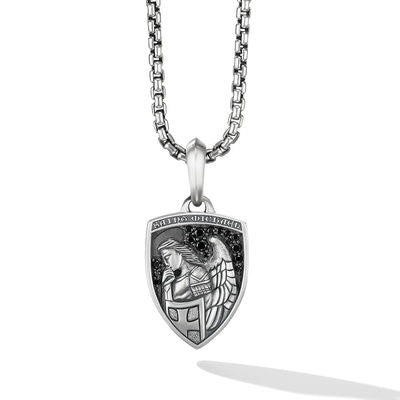 David Yurman Pendants in Silver containing Black diamond D25353MSSABD