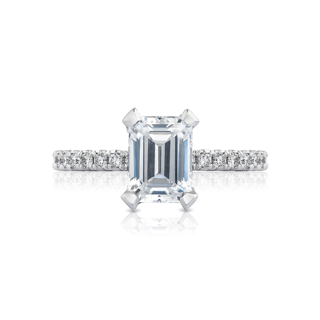 Tacori Engagement Rings in White Gold containing Diamond HT 2545 1.5 EC 7.5X5.5 W