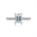 Tacori Engagement Rings in White Gold containing Diamond HT 2545 1.5 EC 7.5X5.5 W