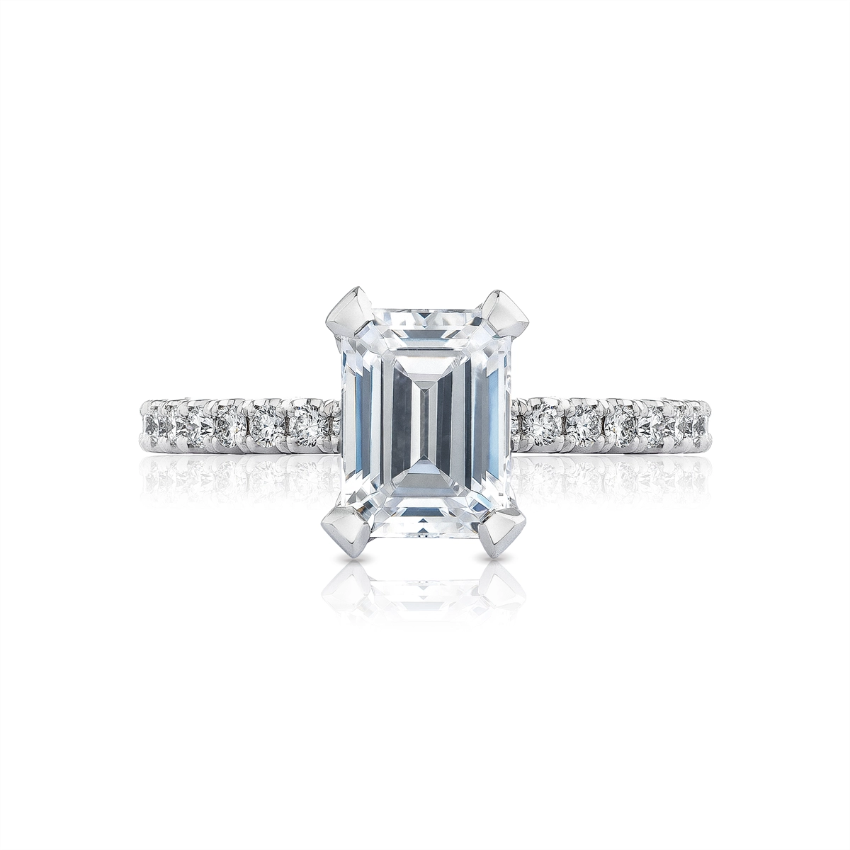 Tacori Engagement Rings in White Gold containing Diamond HT 2545 1.5 EC 7.5X5.5 W