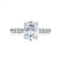 Tacori Engagement Rings in White Gold containing Diamond HT 2545 OV 9.5X7 W