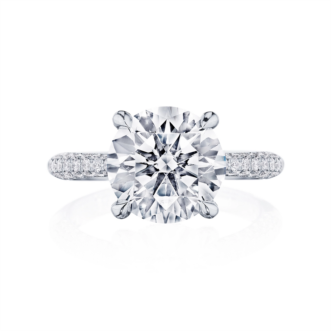Tacori Engagement Rings in Platinum/Palladium containing Diamond HT 2673 RD 9.5
