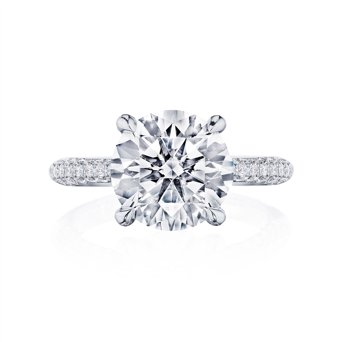 Tacori Engagement Rings in Platinum/Palladium containing Diamond HT 2673 RD 9.5