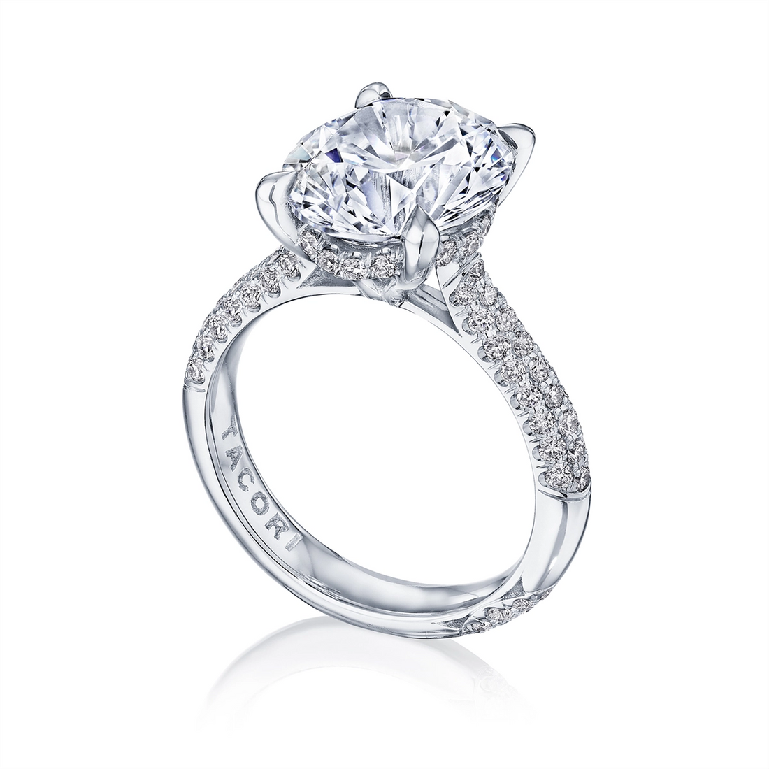 Tacori Engagement Rings in Platinum/Palladium containing Diamond HT 2673 RD 9.5