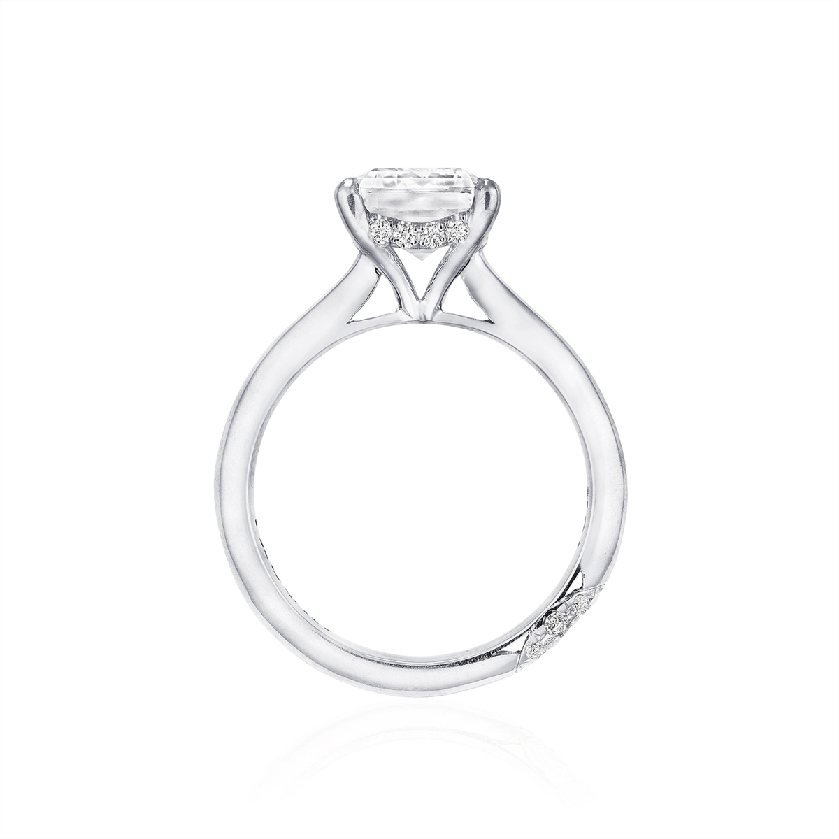 Tacori Engagement Rings in Platinum/Palladium containing Diamond HT 2671 EC 10X7.5