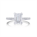 Tacori Engagement Rings in White Gold containing Diamond 2671 EC 8.5X6 W