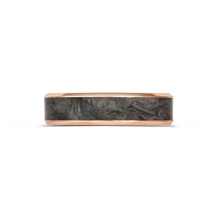 Mens Bands Engagement in Rose Gold 441779
