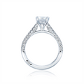 Tacori Engagement Rings in White Gold containing Diamond HT 2546 EC 8.5X6 W