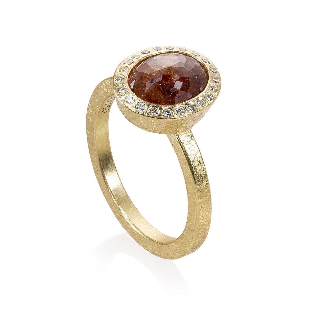 Todd Reed Engagement Rings in Yellow Gold containing Multi-gemstone, Diamond TRDR481-18KY-O4