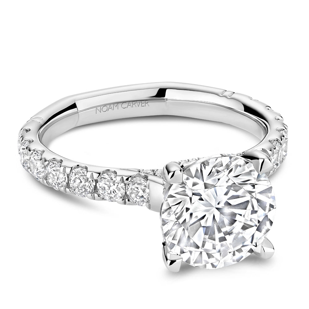 Noam Carver  Engagement Rings in White Gold containing Diamond A119-01WM-FCYA