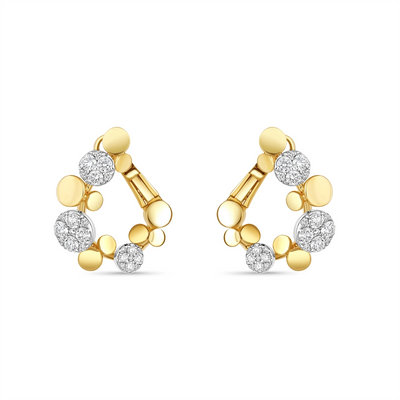Frederic Sage Earrings in Mixed Metals containing Diamond E2995-4-YWG