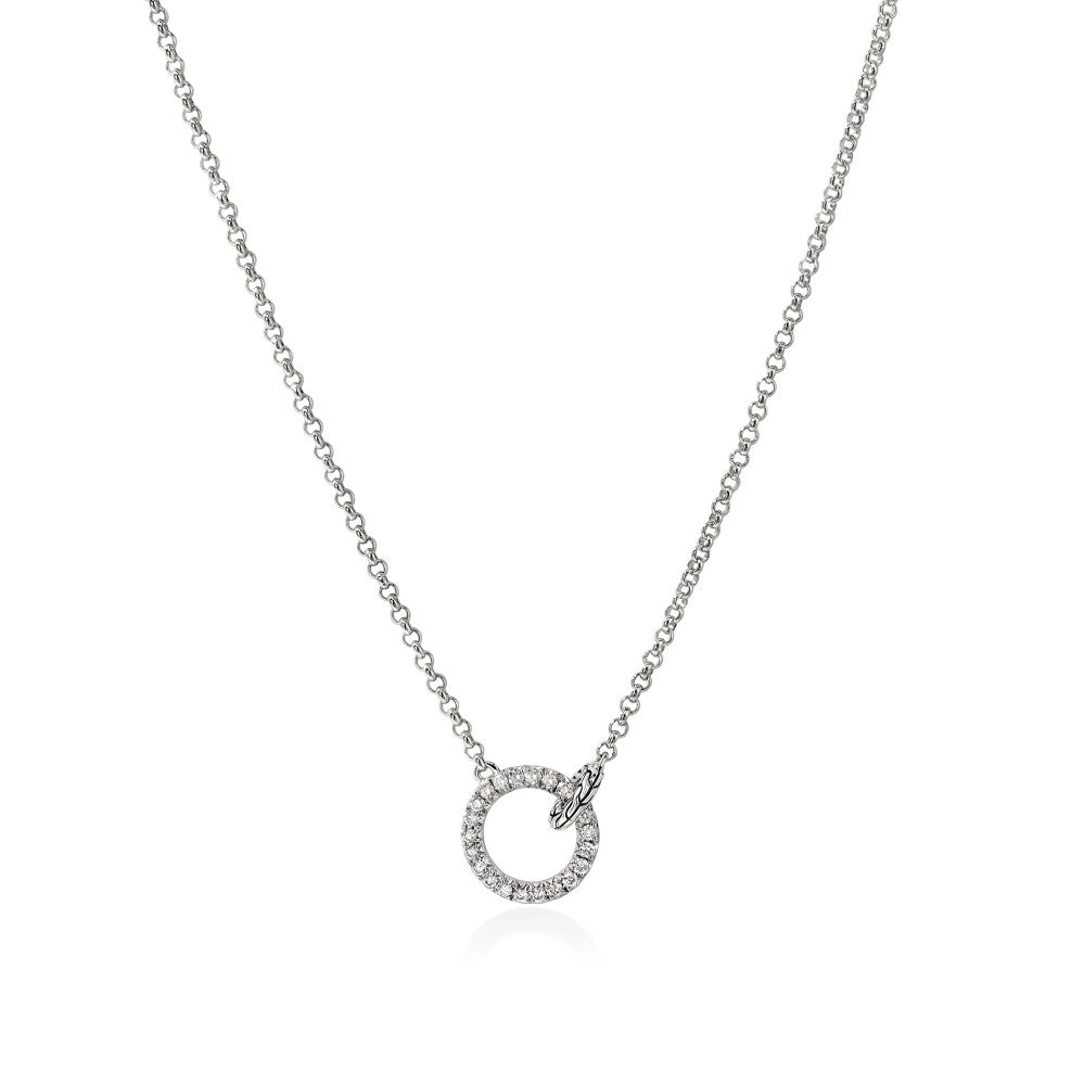 John Hardy Necklaces in Silver containing Diamond NBP987802DIX16-18