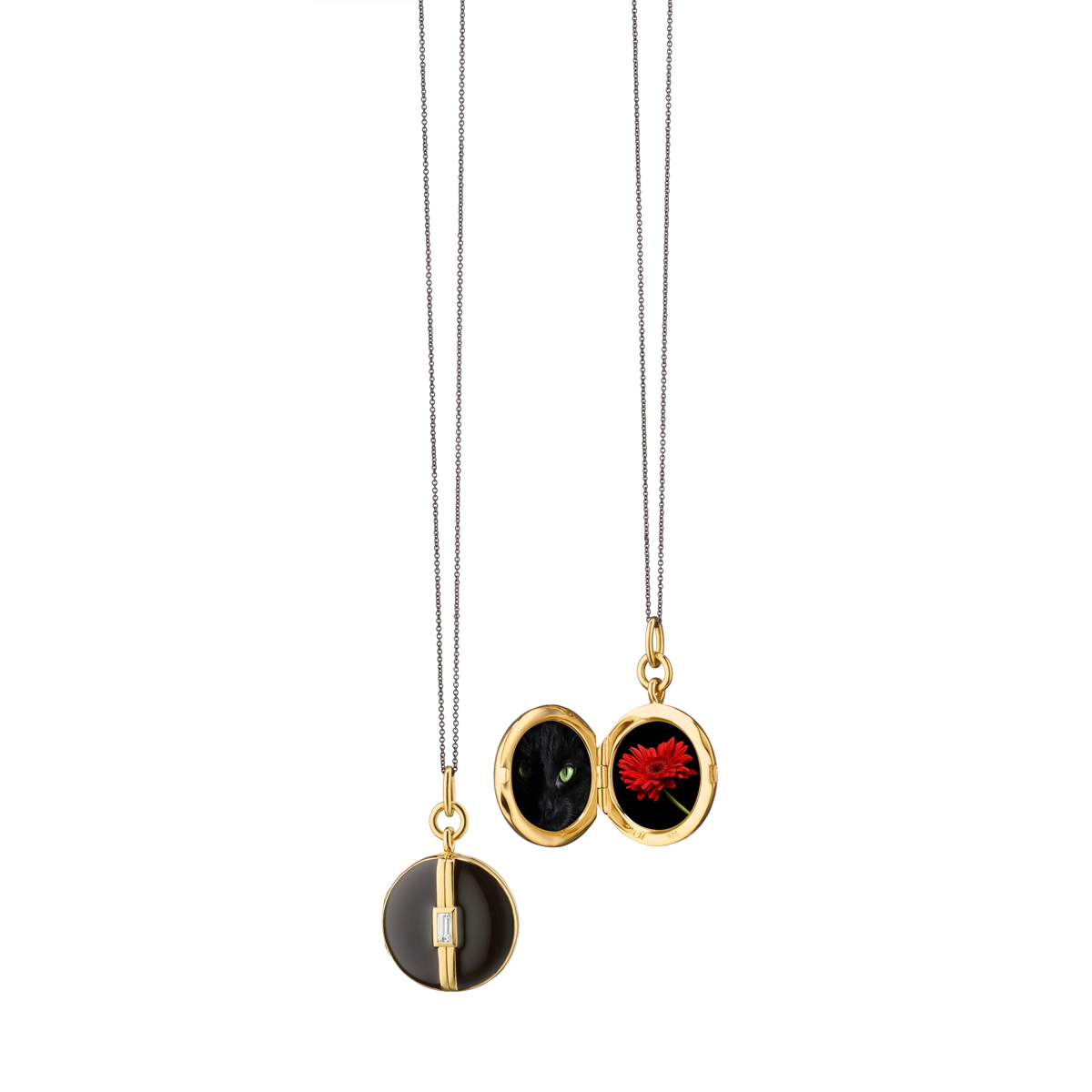 Monica Rich Kosann Necklaces in Alternative Metals containing Other, Multi-gemstone VL-2018-BLACK