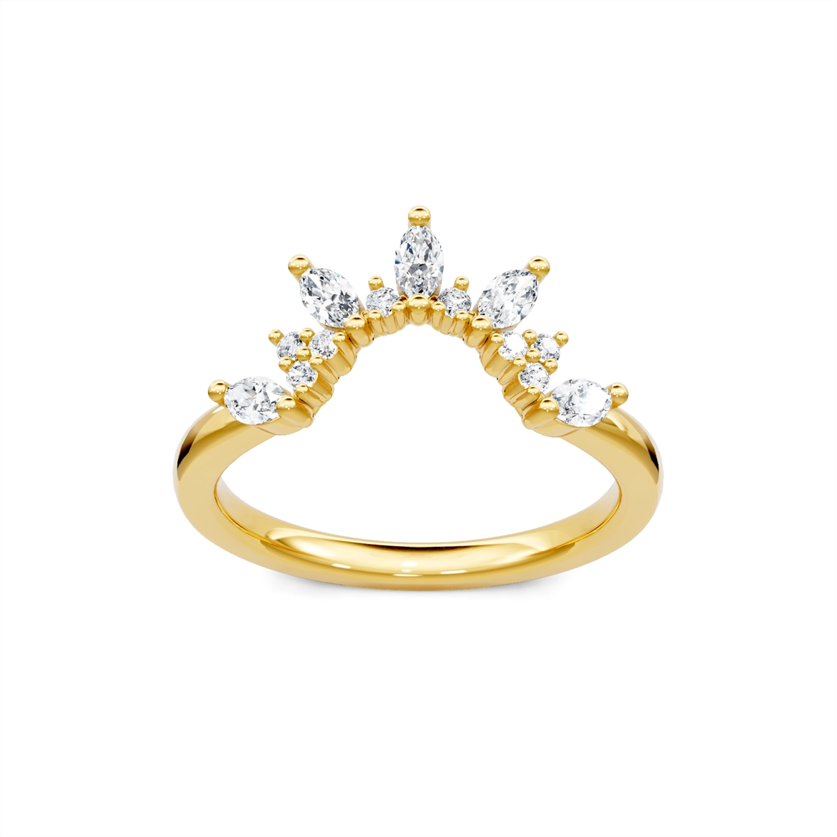 Wedding Bands Wedding Rings in Yellow Gold containing Diamond 442375