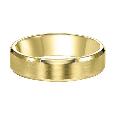 Mens Bands Engagement in Yellow Gold 442456