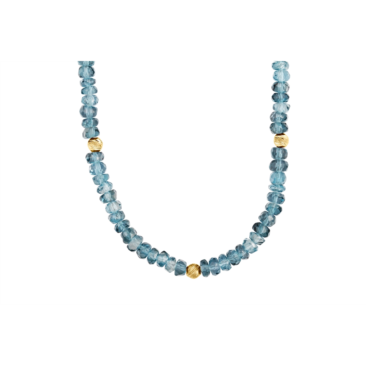 Necklaces Necklaces in Yellow Gold containing London blue topaz 442519