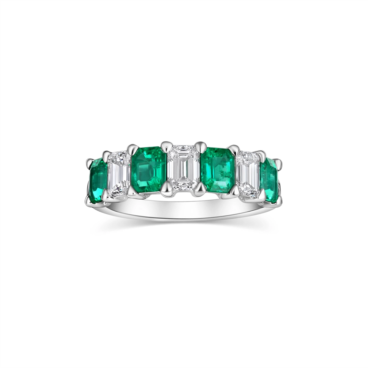 Rings Rings in White Gold containing Multi-gemstone, Diamond, Emerald 442599