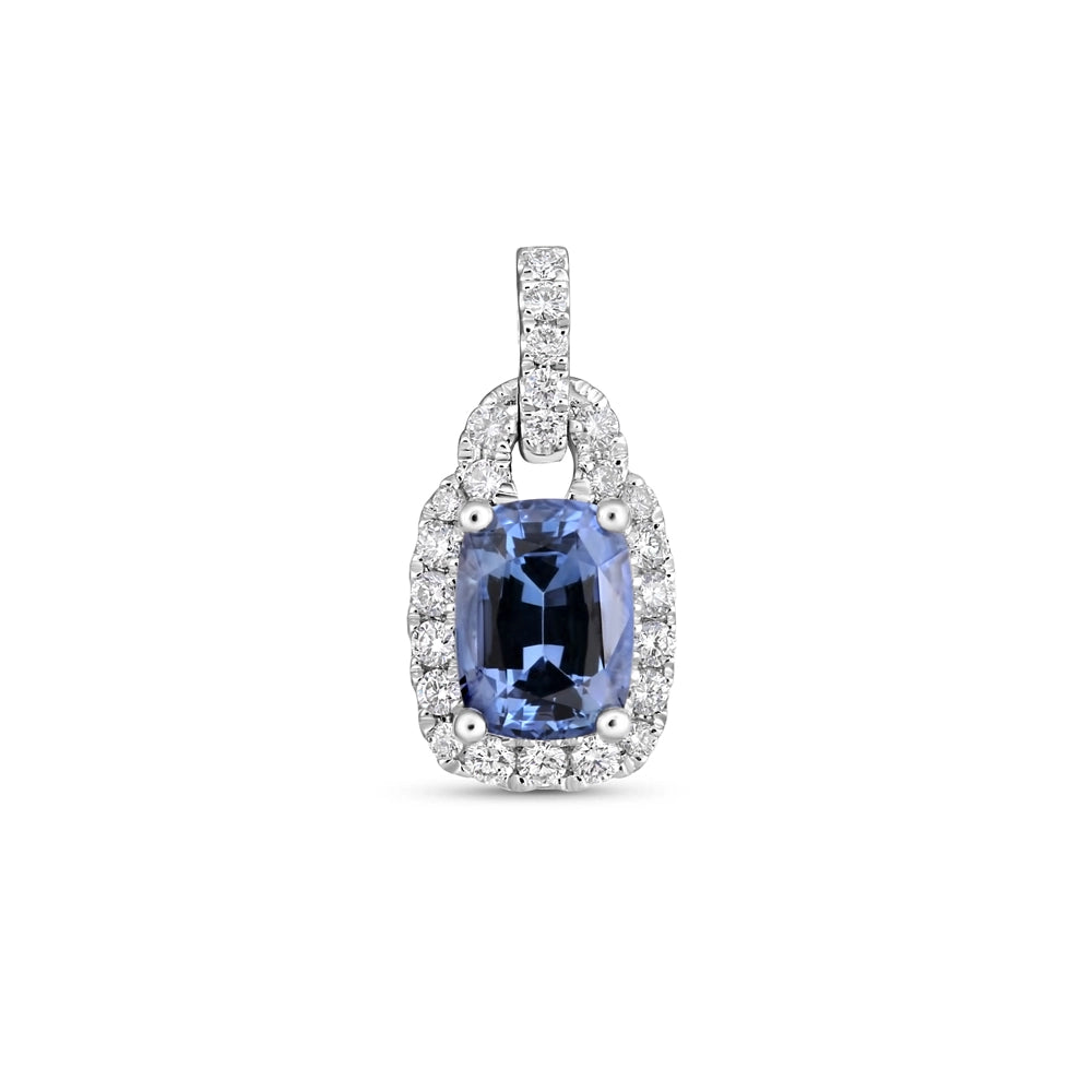 Pendants Pendants in White Gold containing Multi-gemstone, Diamond, Sapphire 442608