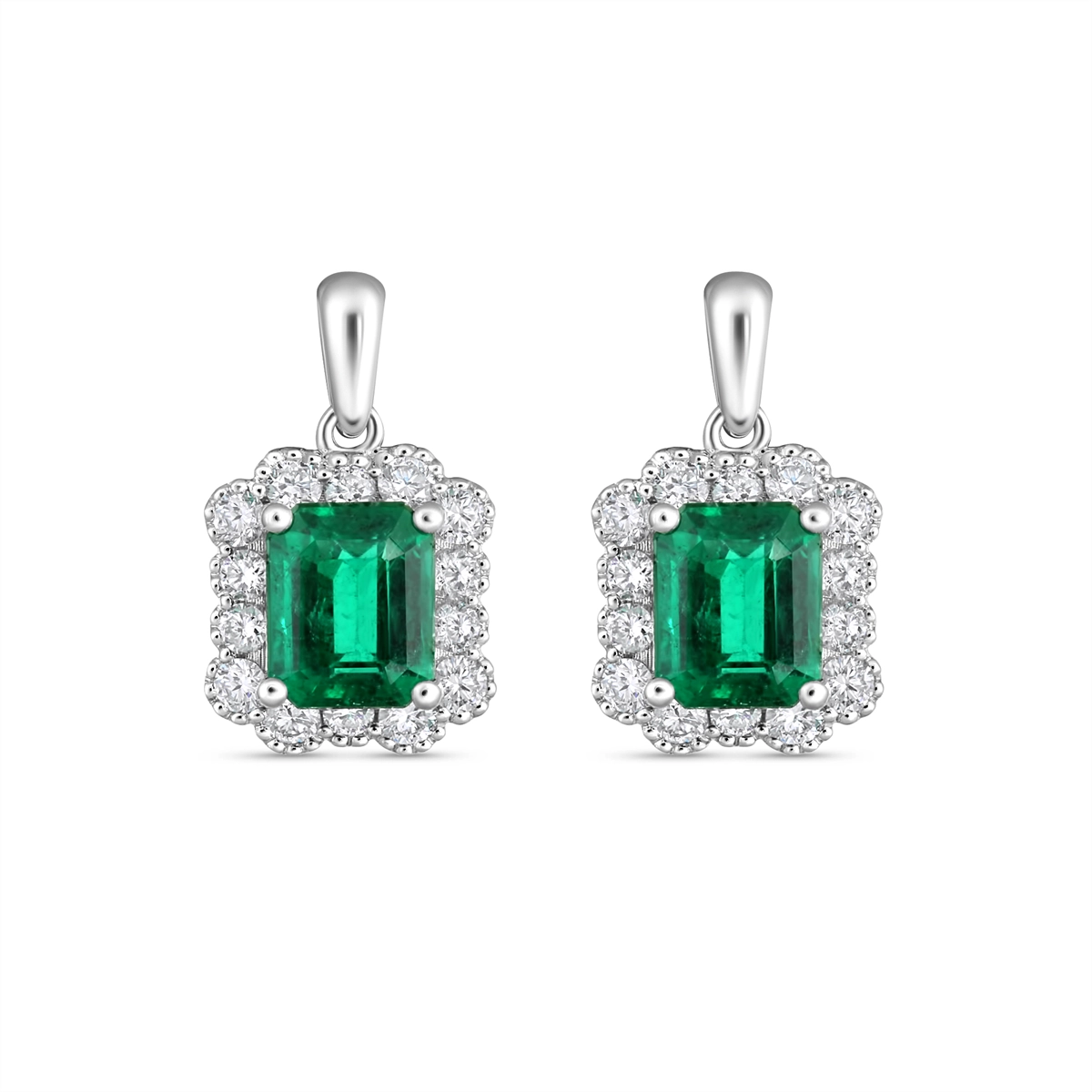 Pendants Pendants in White Gold containing Multi-gemstone, Diamond, Emerald 442624
