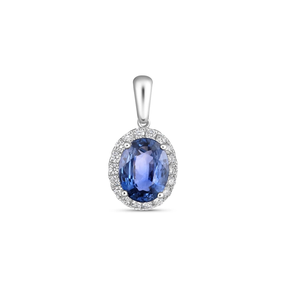Pendants Pendants in White Gold containing Multi-gemstone, Diamond, Sapphire 442627