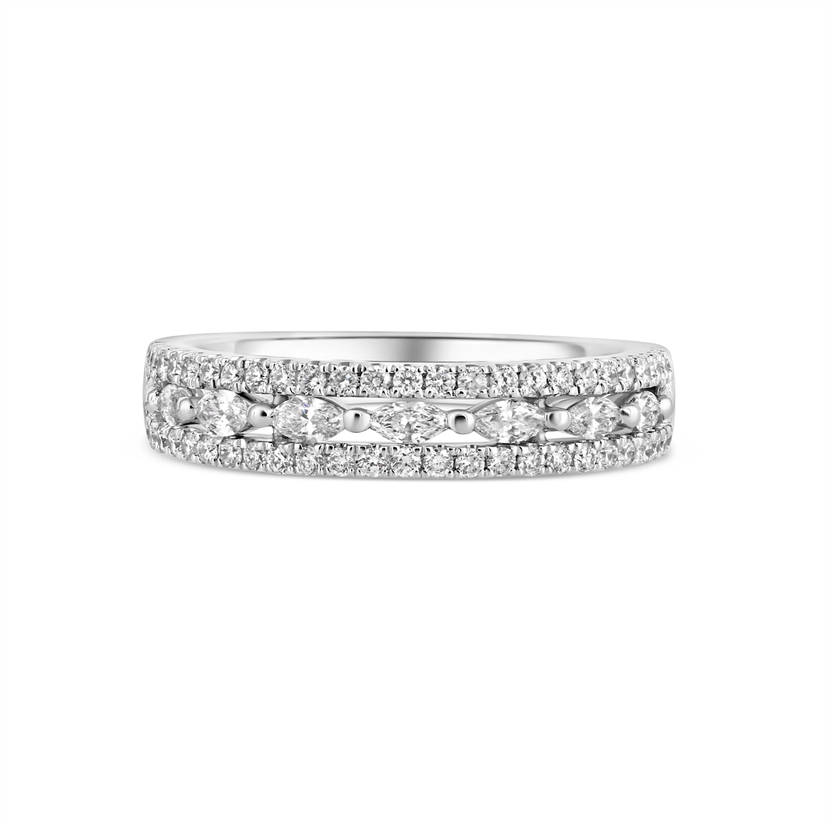 Wedding Bands Rings in White Gold containing Diamond 442663
